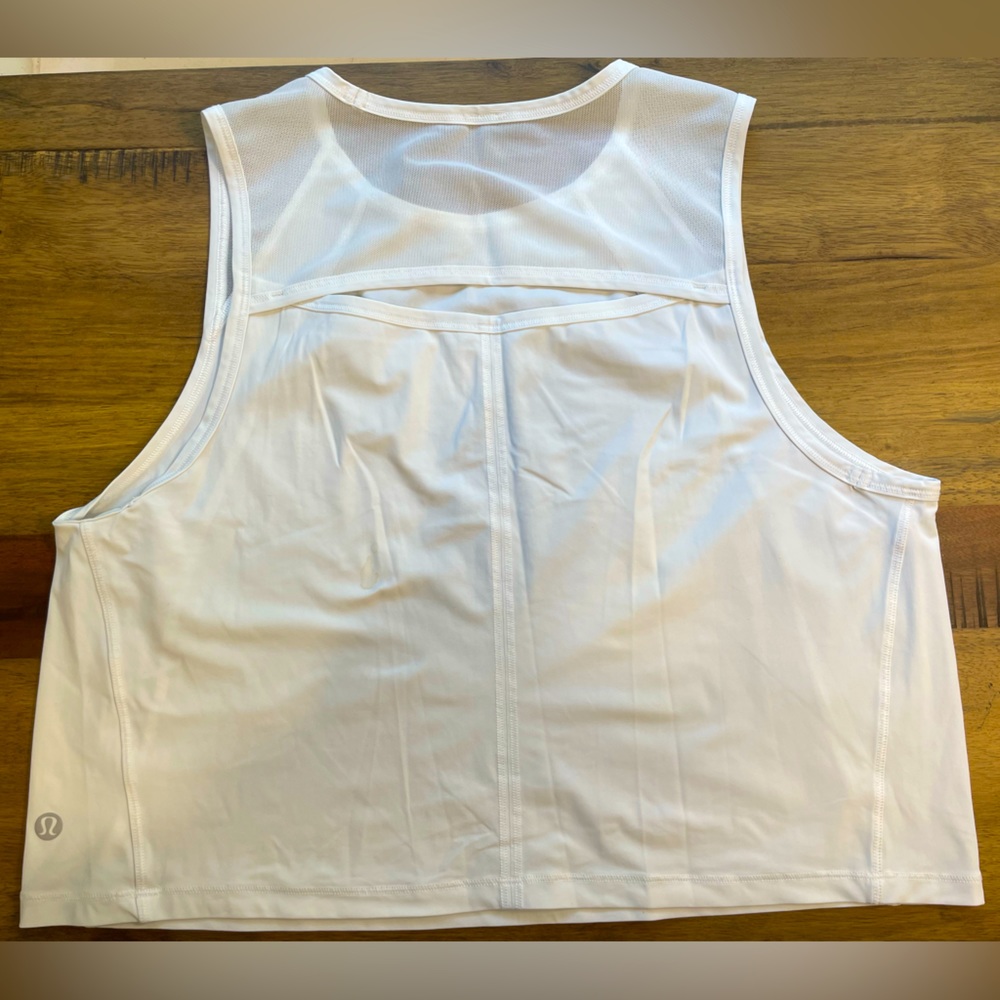 Lululemon Cropped Tank with Mesh Back